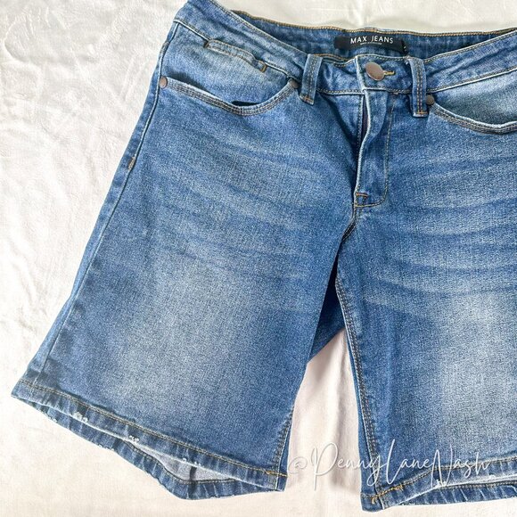 Max Jeans Denim Bermuda Shorts Blue - Picture 2 of 8